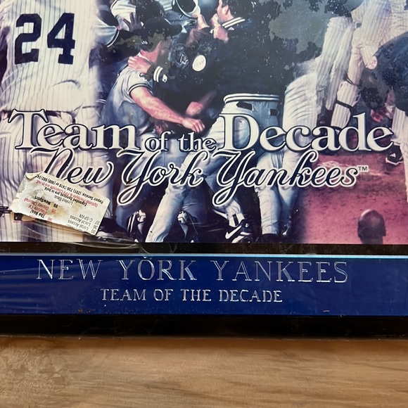 NY Yankees ‘96 ‘98 ‘99 Championship Wooden Plaque Team of The Decade - Picture 5 of 5